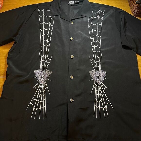 Dragonfly Other - Dragonfly clothing company button up webs xl black